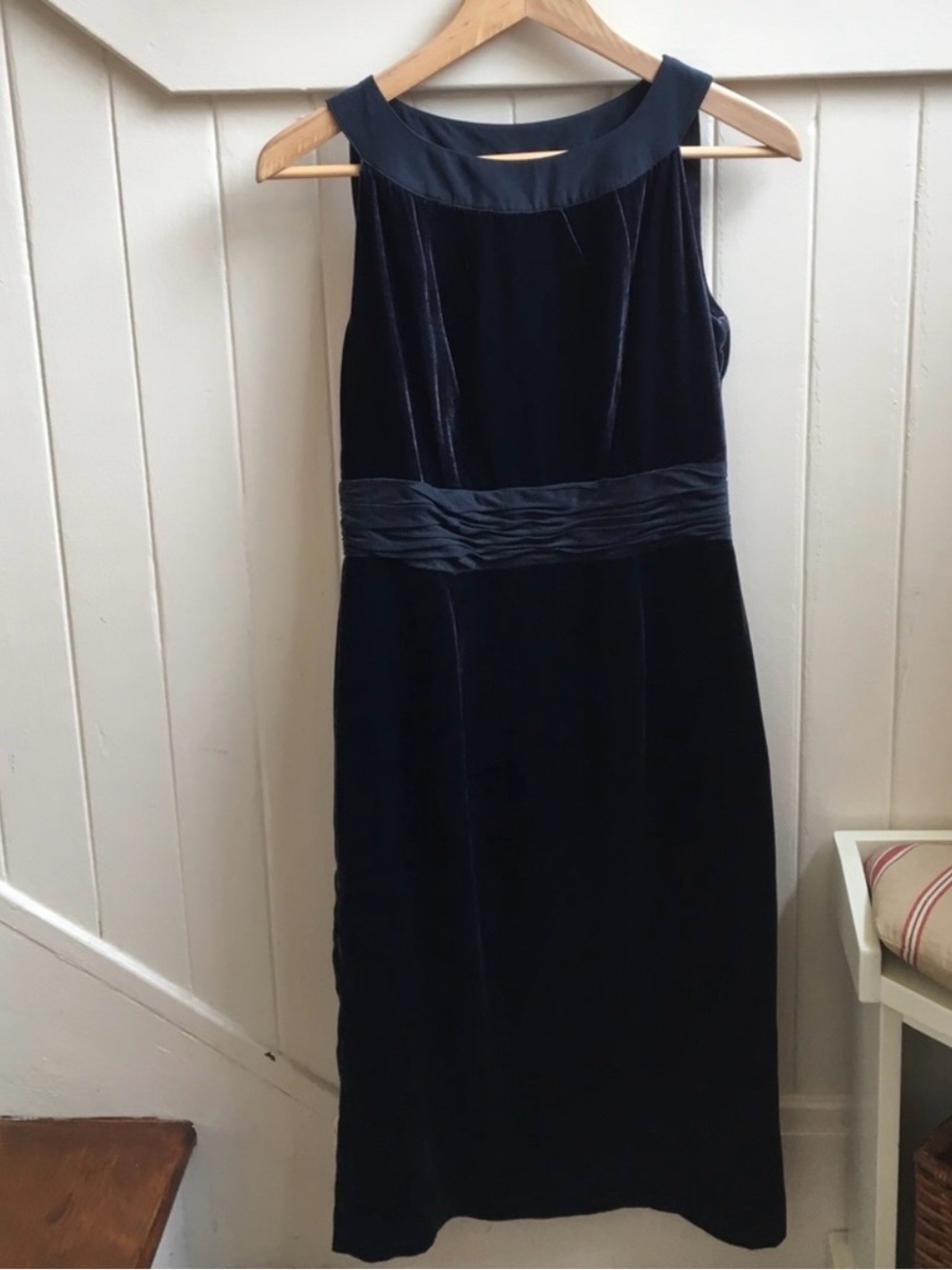 BODEN Navy Velvet Dress